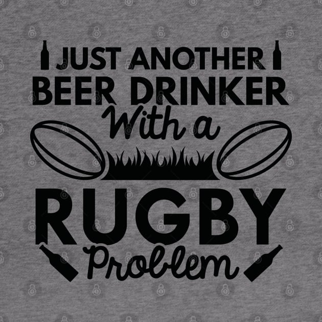 Beer Drinker Rugby by VectorPlanet